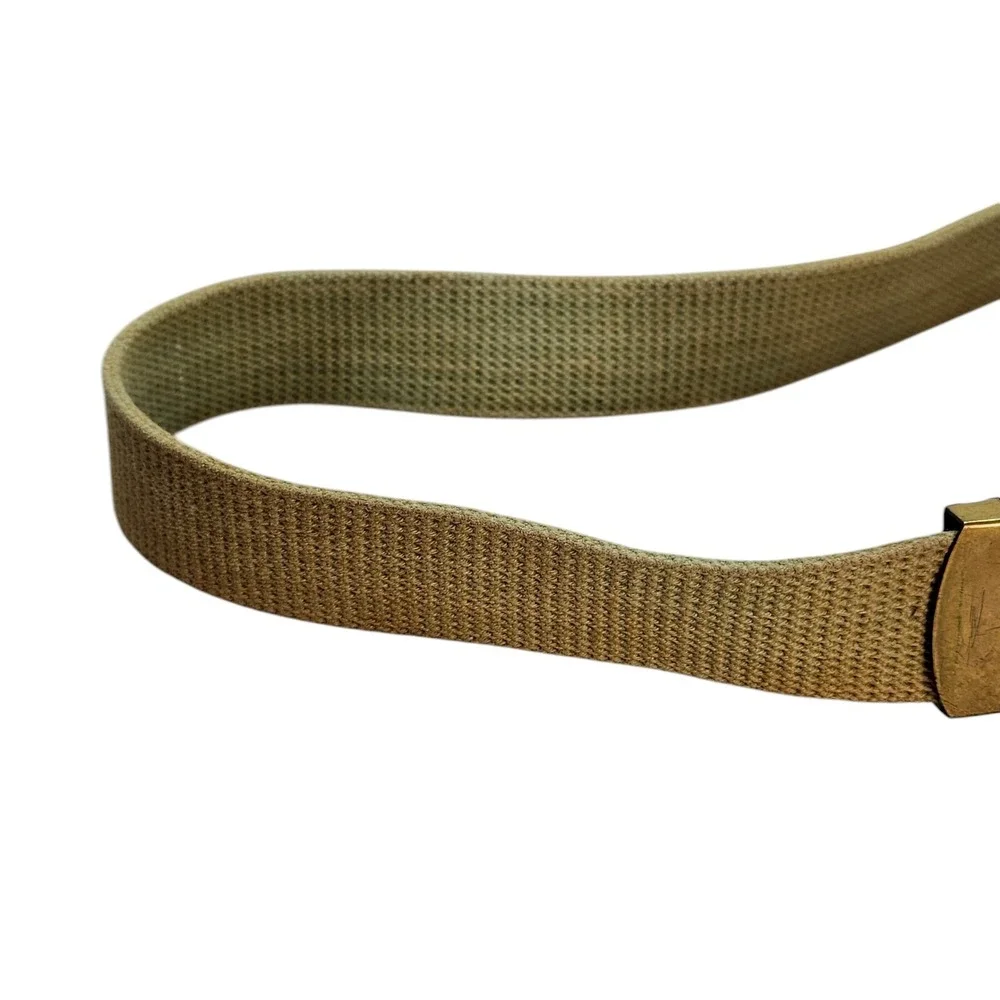 Boy Scout Of America‎  BSA tan belt 1950-60s anchor mark brass buckle